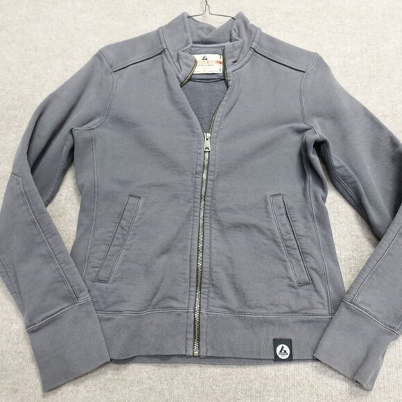 American Giant Jackets & Blazers - American Giant Womens Jacket Medium Gray  Moto Full Zip